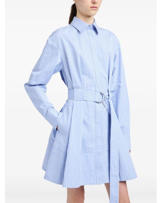 Proenza Schouler Blue Viola Mini Dress