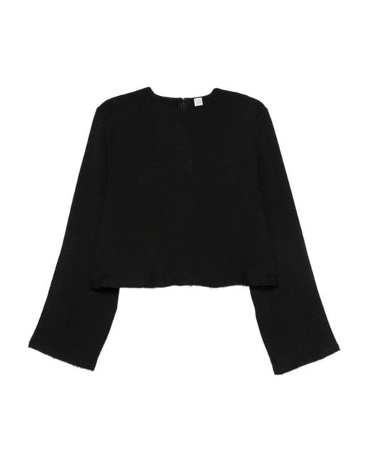 Blouse À Bords Francs Totême  en coloris Black