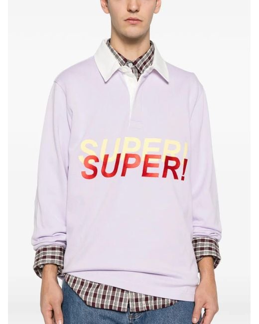 J.W. Anderson White Cotton Polo Shirt for men