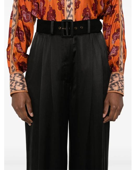 Zimmermann Black Pantalon Tuck