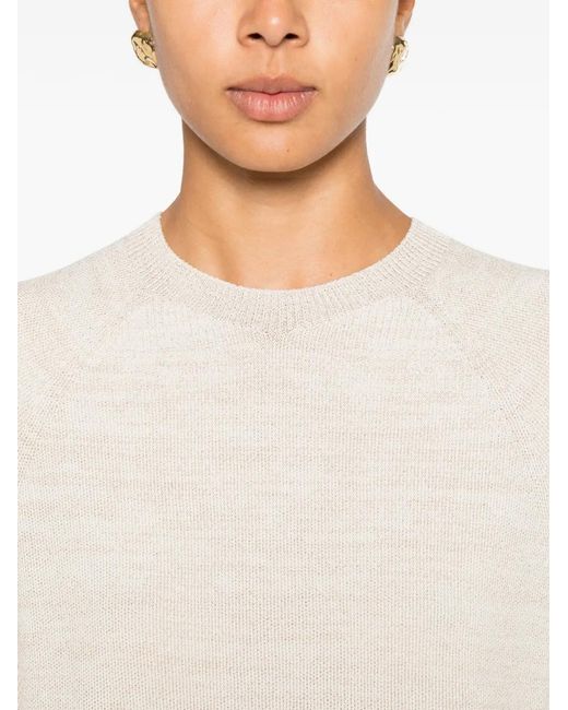 Fabiana Filippi Natural Short-Sleeve T-Shirt