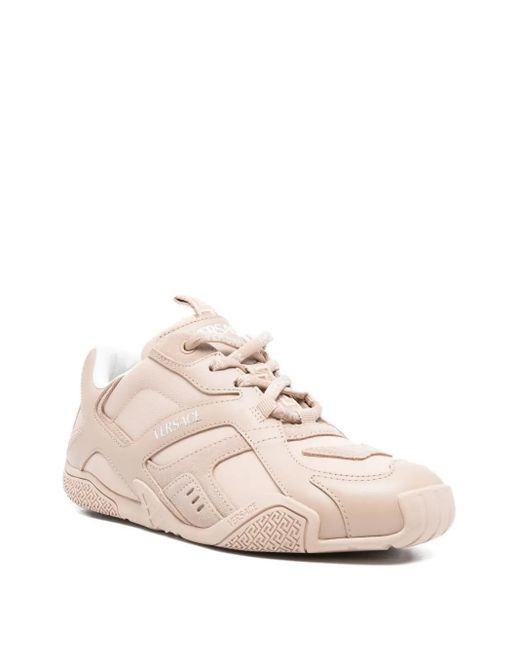 Versace Pink Galaxia Lace-Up Sneakers
