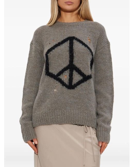 AllSaints Gray Message Jumper for men