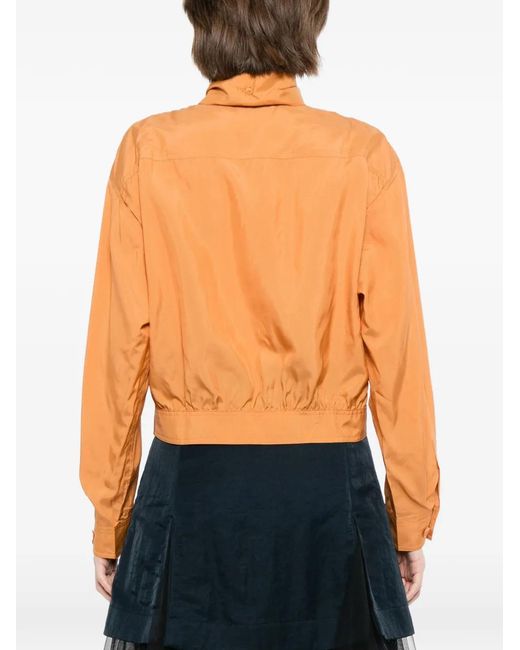 JNBY Orange Tie-Neck Jacket