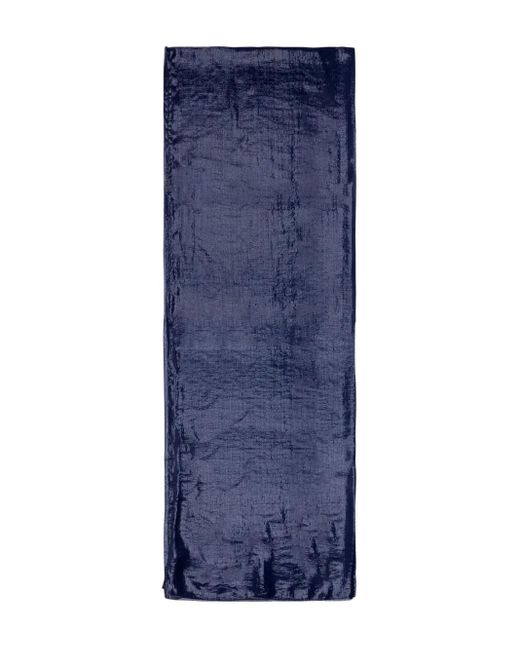 Emporio Armani Blue Logo Scarf