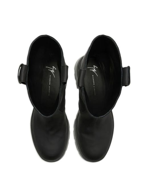 Giuseppe Zanotti Black Aldrien Combat Boots for men