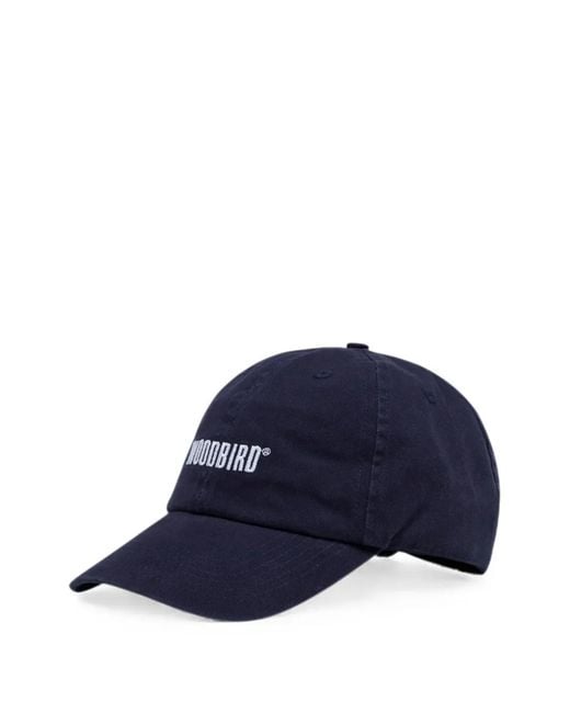 Woodbird Blue Wbcore Logo-Embroidered Baseball Cap for men
