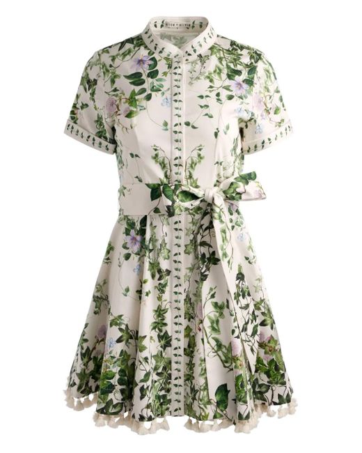 Alice + Olivia Lucy Cotton Shirtdress Alice + Olivia en coloris Green