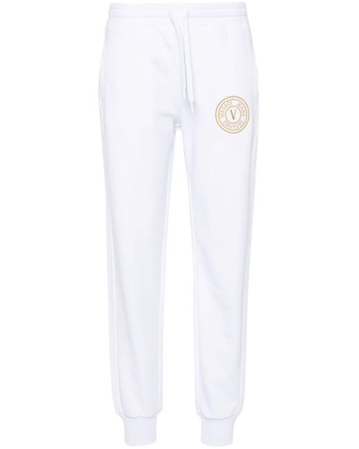 Pantalones de chándal ajustados Versace de color White