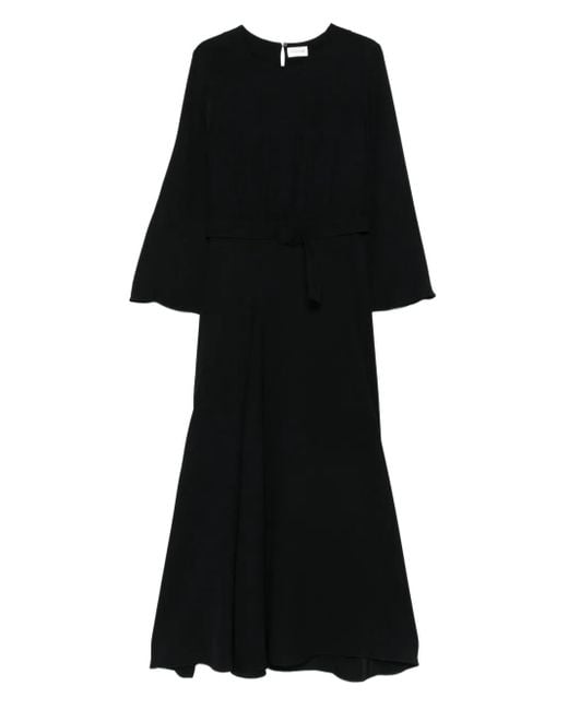 Robe Évasée À Taille Ceinturée P.A.R.O.S.H. en coloris Black