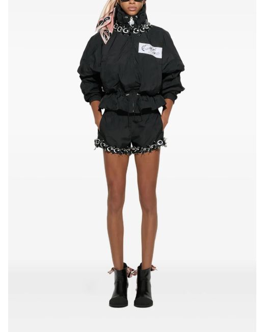 Emilio Pucci Black Label-Embellished Drawstring Jacket