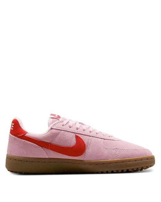 Nike Pink Field General Suede Sneakers