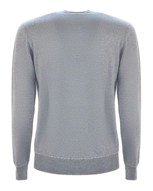 Eleventy Gray Wool Sweater for men