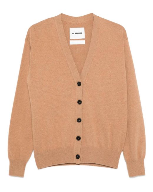 Jil Sander Vネック カーディガン Natural