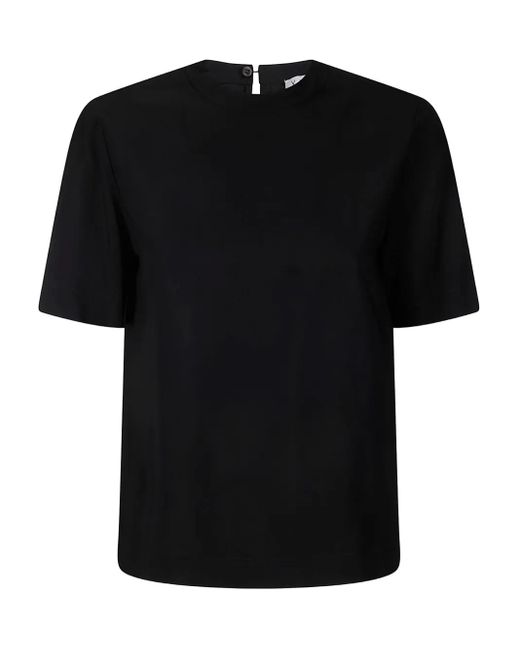 Alberto Biani Black Short Sleeve Blouse