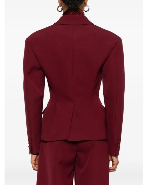 ANDAMANE Red Double-Breasted Jacket