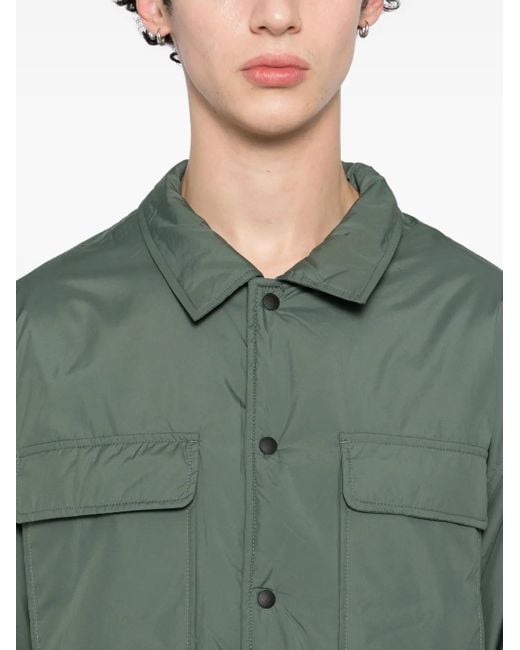 SPORT b. by agnès b. Green Padded Shirt Jacket for men