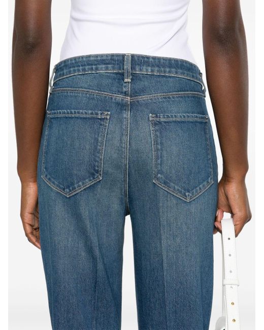 L'Agence High-rise Bootcut Jeans in het Blue
