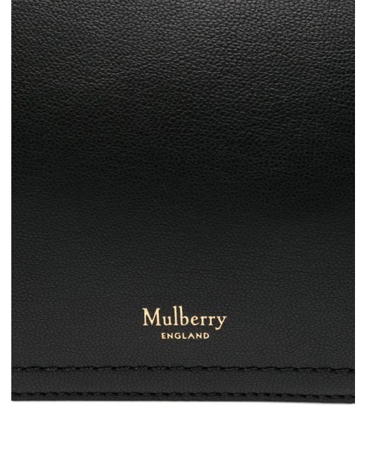 Mulberry Black Clovelly Leather Zip-Top Cross Body Bag