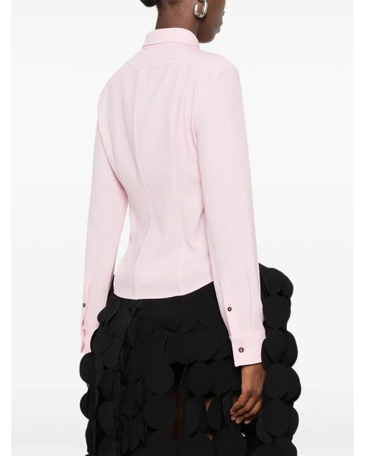 Jil Sander Pink Long-Sleeve Button-Up Shirt