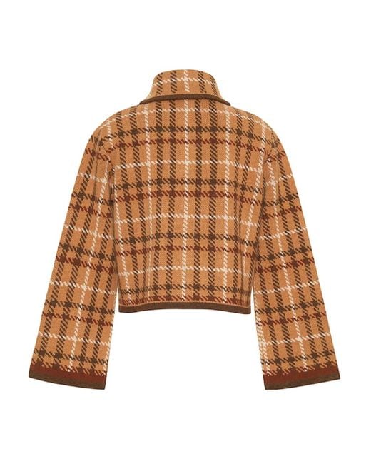 Cara Cara Brown Karierter Delilah Cardigan