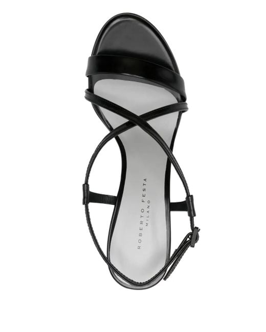 Roberto Festa Black 70Mm Susan Sandals