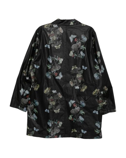 Undercover Black Butterfly-Print Jacket for men