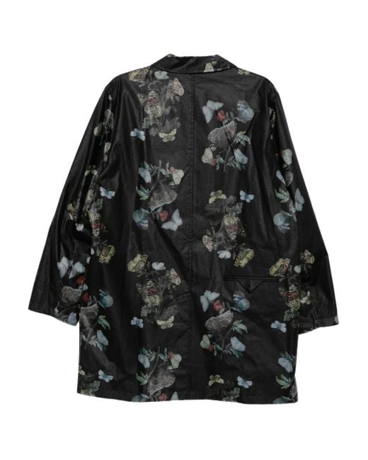Undercover Black Butterfly-Print Jacket for men