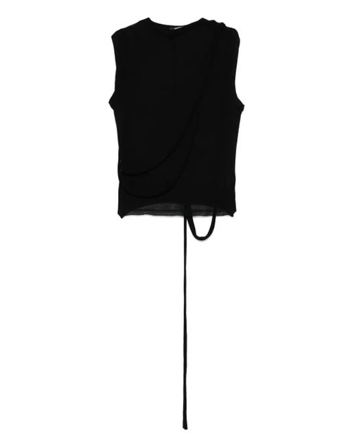 OTTOLINGER デコンストラクテッド トップ Black