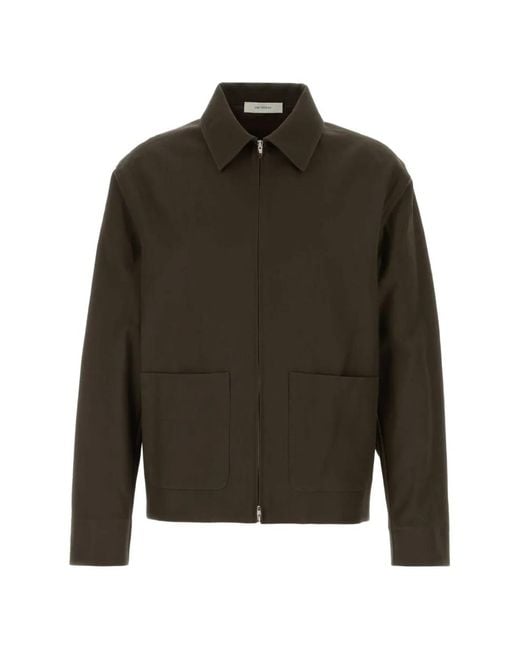 Umit Benan Green Norm Zip-Up Shirt Jacket for men