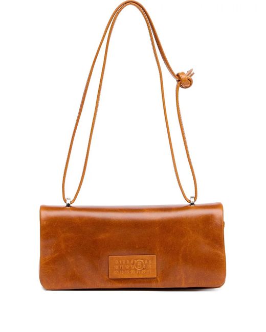 MM6 by Maison Martin Margiela Brown New Numeric Shoulder Bag