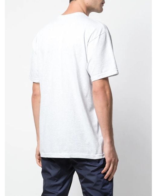 Supreme Gray Bible-Print T-Shirt for men