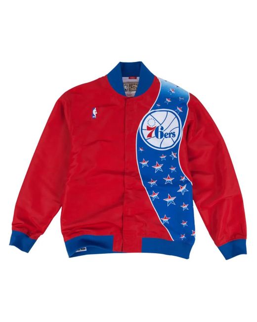 メンズ Mitchell & Ness Nba Philadelphia 76ers 93-94 ジャケット Red
