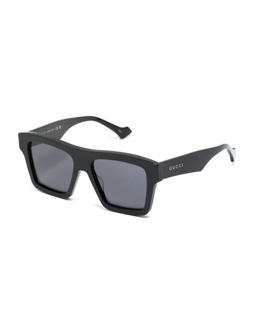 Gucci Gray Square-Frame Sunglasses for men