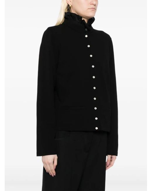 Agnes B. Black Buttoned-Up Cardigan