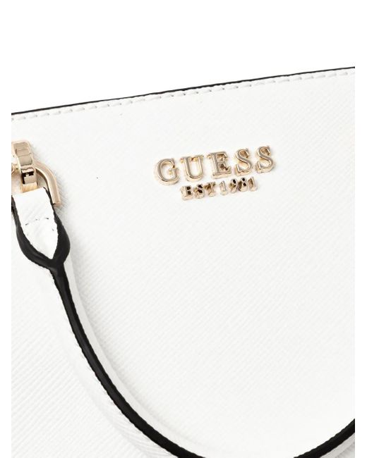 Guess White Bramina Tote Bag