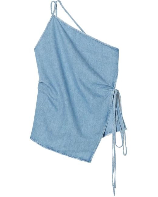 Closed Blue Wrap Top Clothing