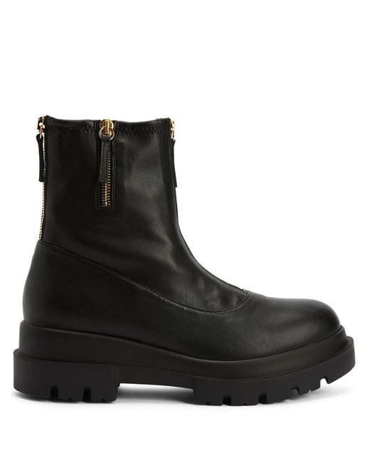 Giuseppe Zanotti Black 40Mm Avice Zipped Ankle Boots