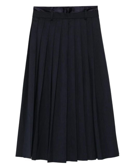 Falda a rayas diplomáticas Sandro de color Blue