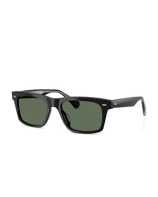 Oliver Peoples Green Rectangle-Frame Sunglasses for men