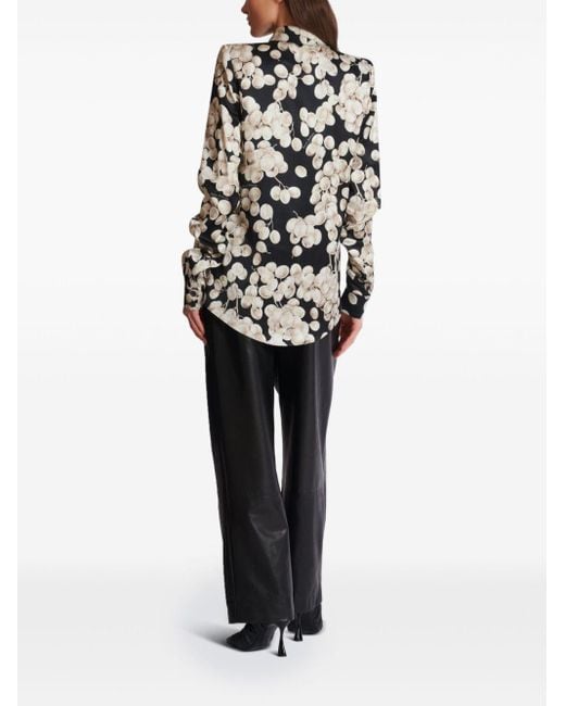 Balmain Black Raisin-Print Shirt