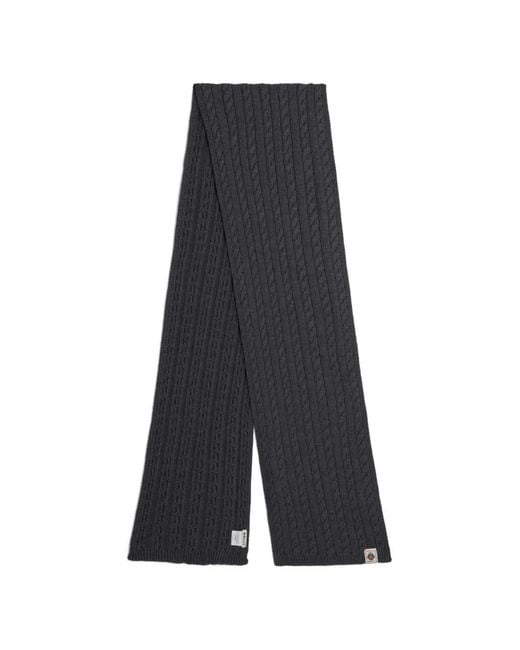 Bally Gray Cable-Knit Scarf for men