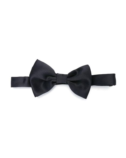 Tagliatore Black Twill-weave Bow Tie for men