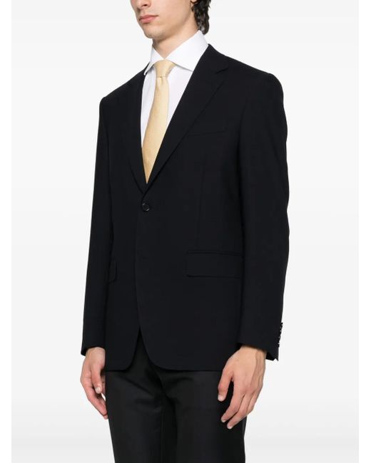 Canali Black Two-Button Wool Jacket for men