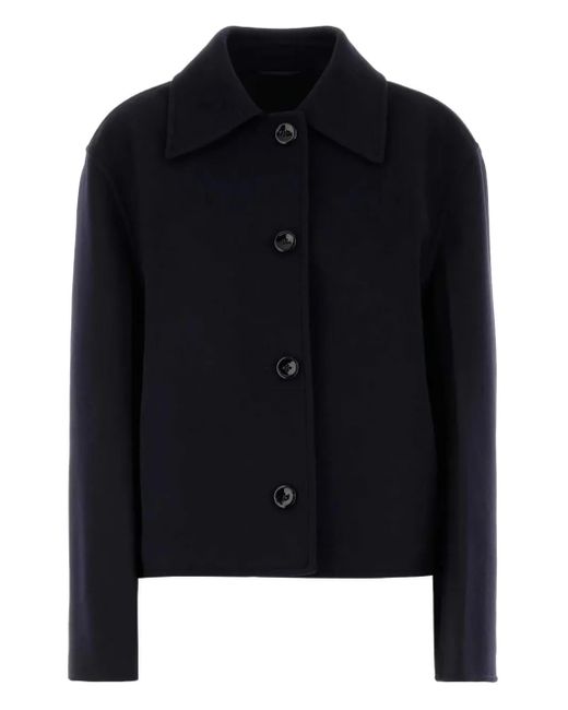 Jil Sander Black Button-Fastening Collared Jacket