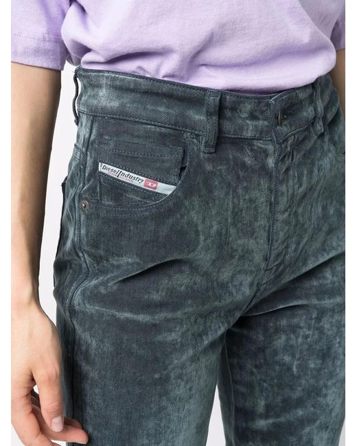 DIESEL Blue Five-Pocket Jeans