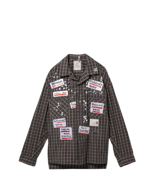 Maison Mihara Yasuhiro Black All-Over Graphic Print Shirt for men