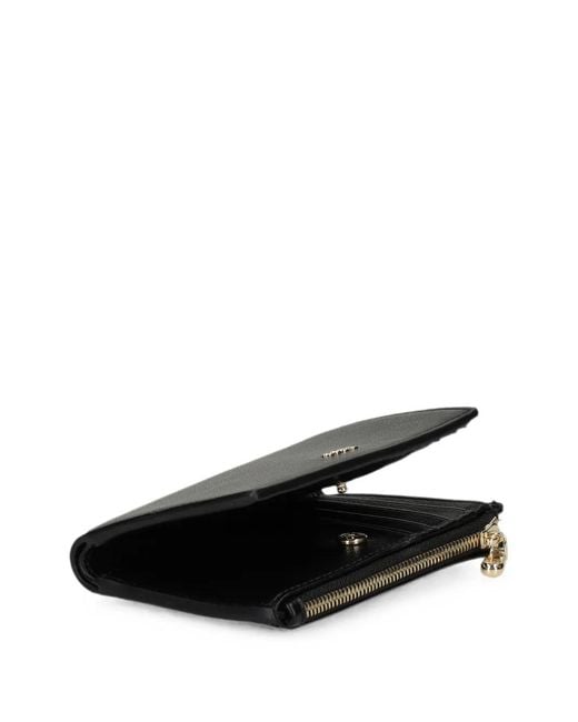 Boss Black Logo-Plaque Bi-Fold Wallet for men