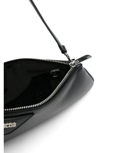 Gcds Black Comma Notte Shoulder Bag