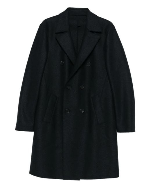 Abrigo de lana con doble botonadura Harris Wharf London de hombre de color Blue